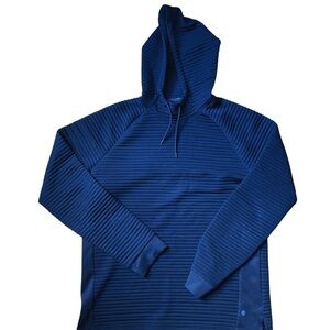 Apana Ribbed Black Yoga Hoodie Women’s Size L NWOT Scuba fabric athleisure